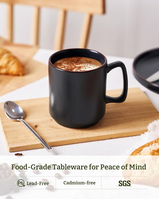 famiware Coffee Mugs Set of 6, Nebula 14oz Coffee Mugs, Ceramic Cup Set - Image 4
