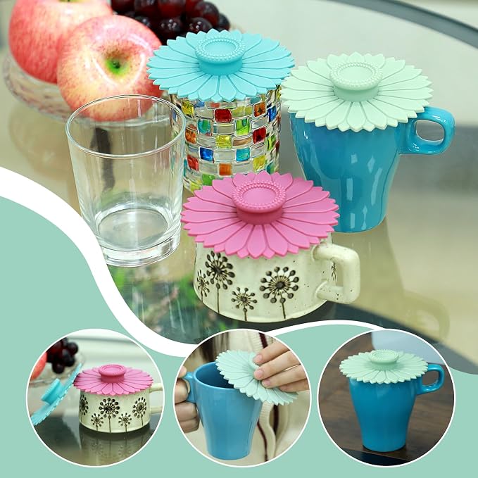 3 PCS Silicone Cup Covers, Mug Cover - Image 6