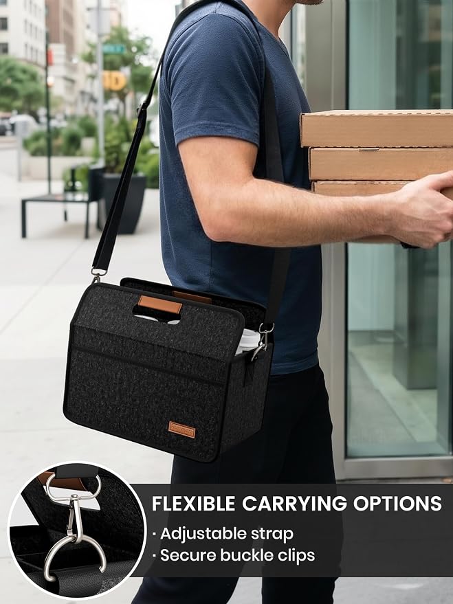 Fluxynara 6-Cup Reusable Felt Drink Carrier - Image 6