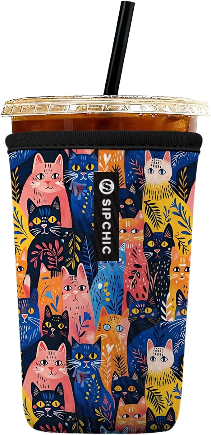 Iced Coffee Sleeve – Neoprene Reusable Cup Sleeves by Unknown