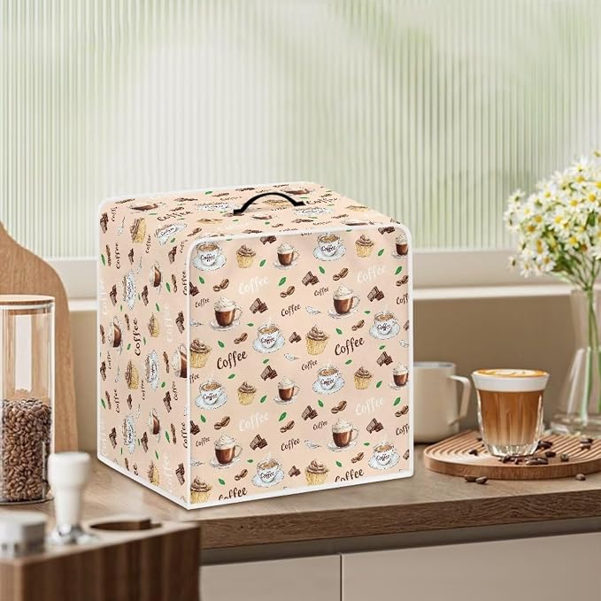 Coffee Print Coffee Maker Covers - Image 3