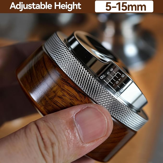 53mm Espresso Accessories, Espresso Distribution Tool, Adjustable Height 5-15mm - Image 5