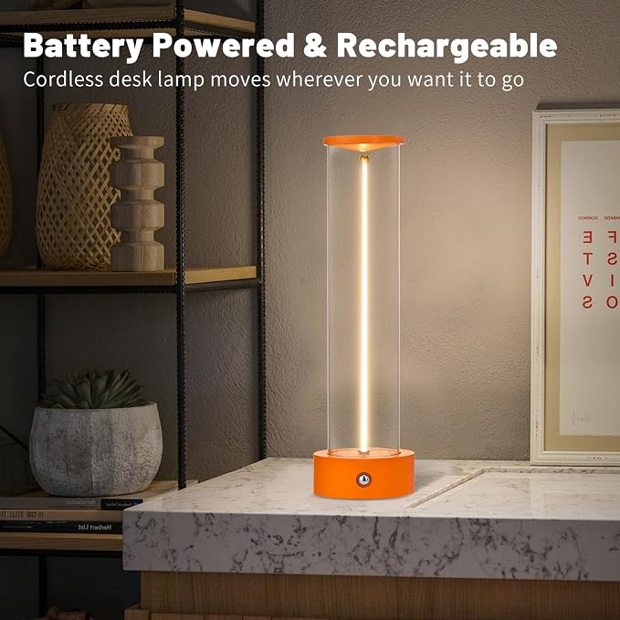 Cordless Portable LED Table Lamp, Modern Nightstand Lights - Image 6