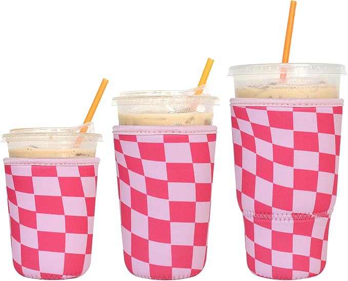 3 Pack Reusable Iced Coffee Sleeves by Xumbtvs