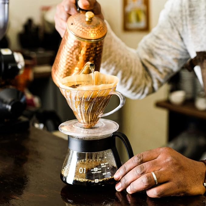 100 Count Coffee Filters #4, Premium Cone Coffee Filters 8-12 cup, Unbleached - Image 7