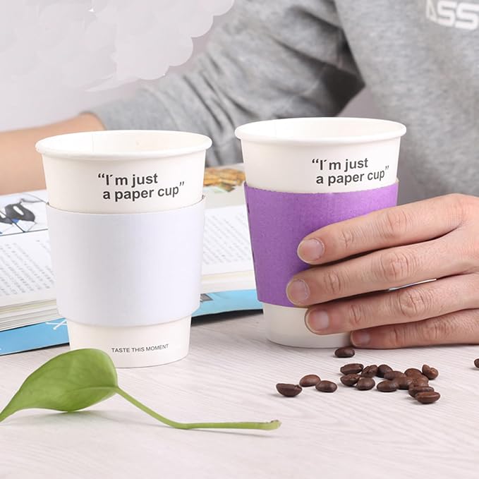 EchoDone 8 oz Disposable Coffee Cup Sleeves - Image 5