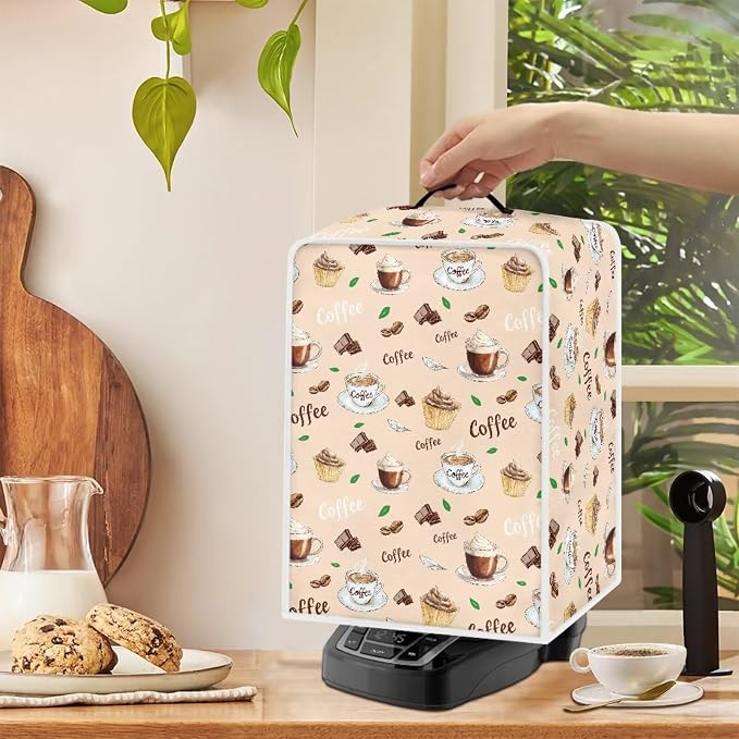 Coffee Print Coffee Maker Covers - Image 4