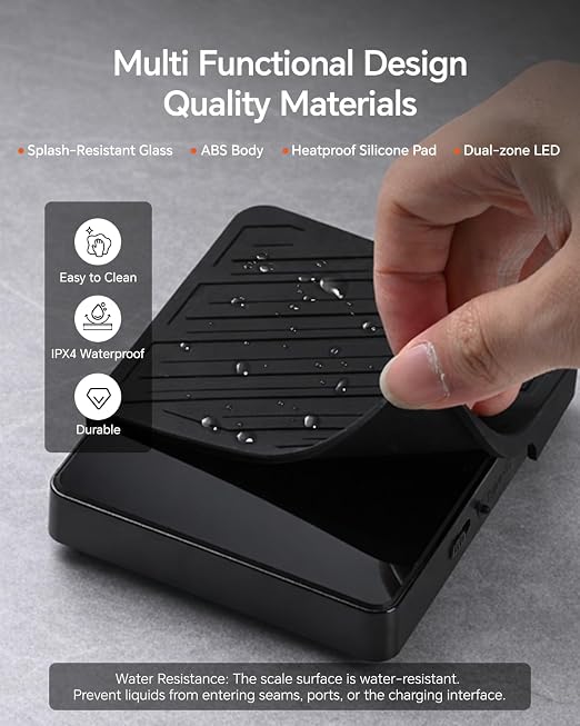 Espresso Mini Coffee Scale - 2kg/0.1g Precision Digital Scale with Waterproof - Image 6