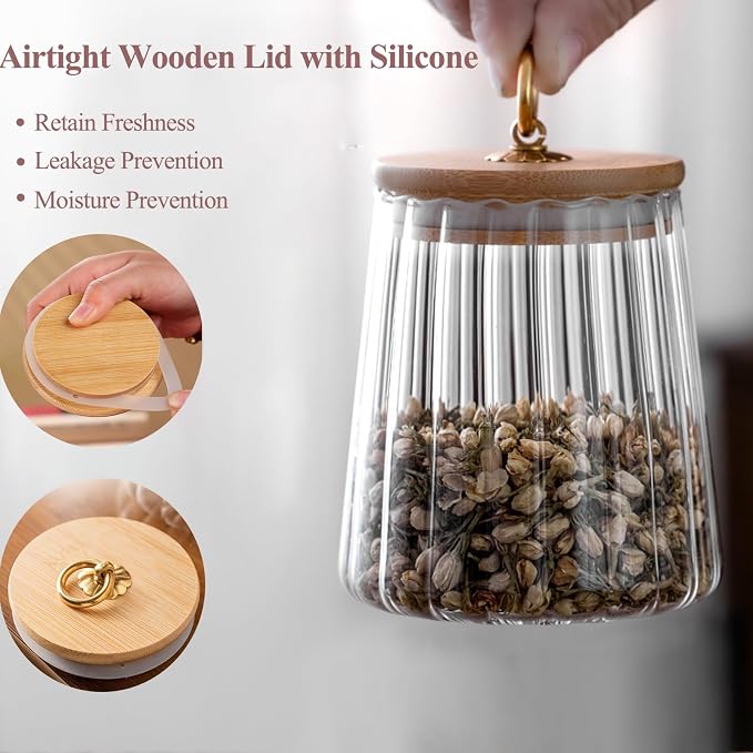 Viovian 22 OZ Glass Storage Jar - Image 3