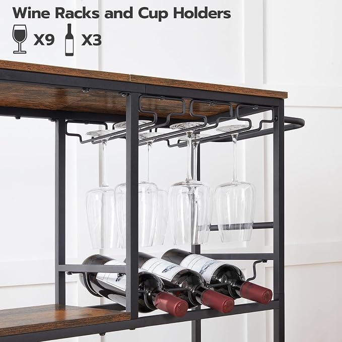 HOOBRO Bar Cart for The Home, 29.5 inches 3-Tier Serving Cart - Image 6
