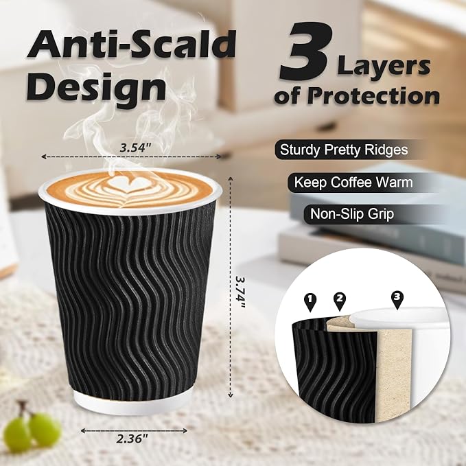 Lamosi 10 oz Coffee Cups - Image 2