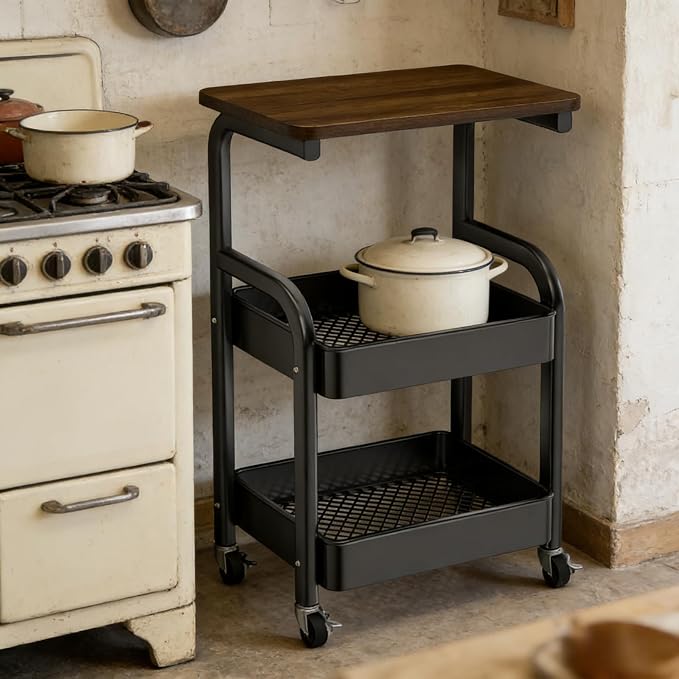 Multi-Purpose 3 Tier Rolling Cart - Image 4