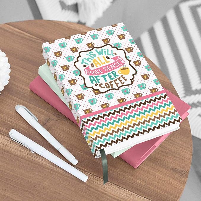 Funny "This Will All Make Sense After Coffee" Hardcover Journal, 5.75 inches by - Image 2