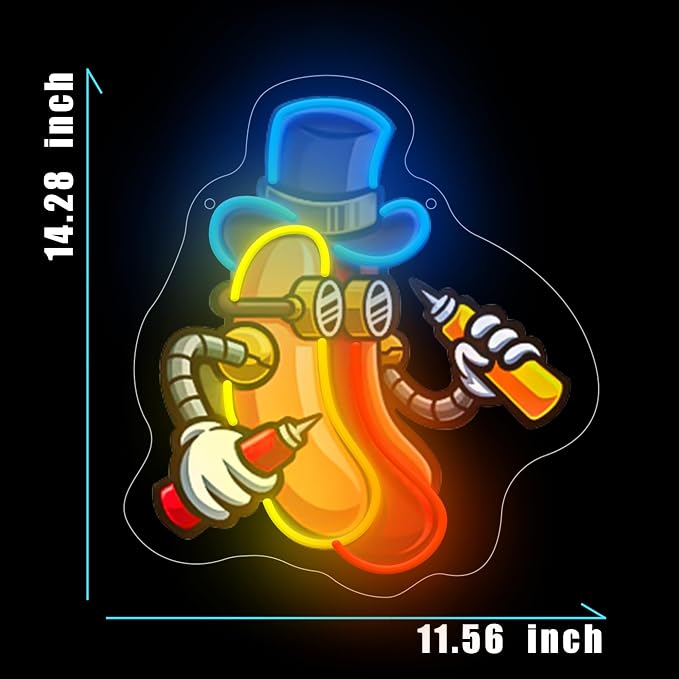Hot Dog Neon Sign For Room Wall Decor, Funny Hotdog - Image 5