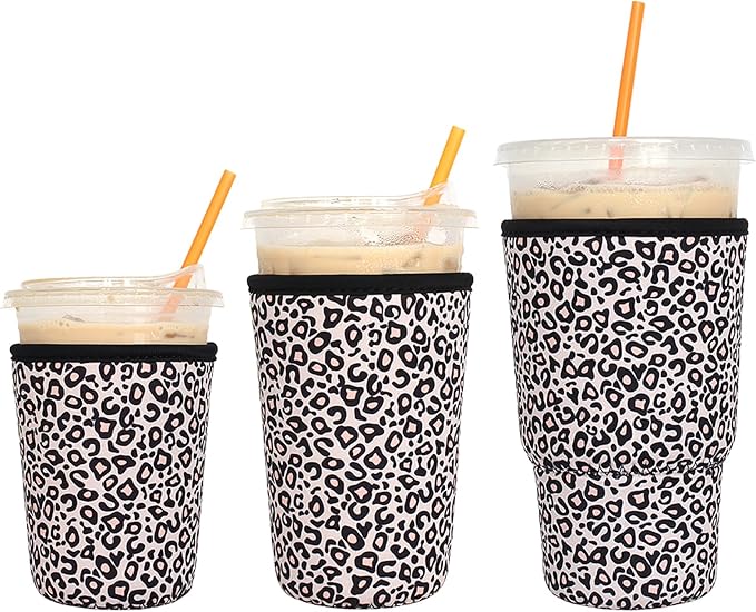 3 Pack Reusable Iced Coffee Sleeves by Xumbtvs