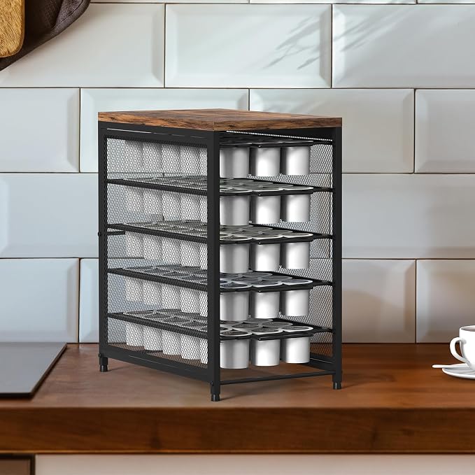 Coffee Pod Holder for K Cups, 5 Tier K Cup Drawer, 90 Pod Pack | Coffee Pod - Image 7