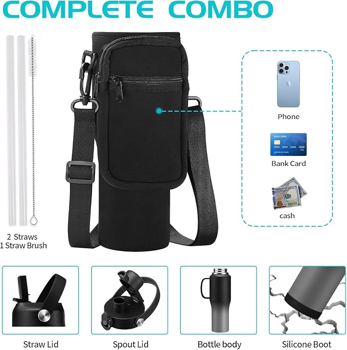 Insulated Water Bottle 32 OZ - - Image 4