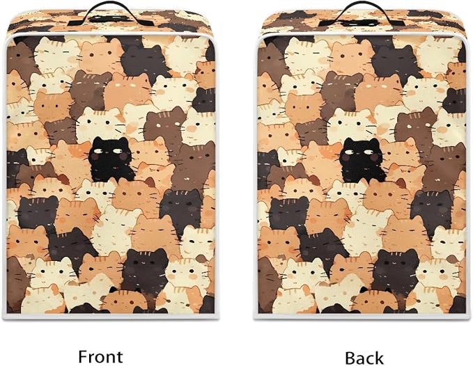 Cat Coffee Maker Dust Cover Small Kitchen Appliance Cover Compatible Most - Image 2
