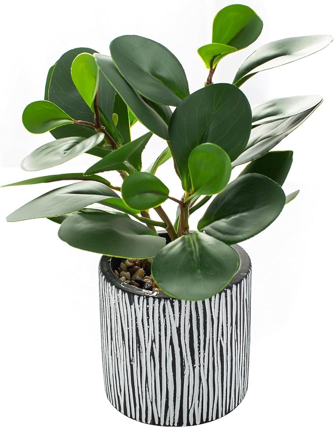 AlphaAcc Fake Plants Real Looking Greenery Artificial Plants Indoor Potted Plant by AlphaAcc