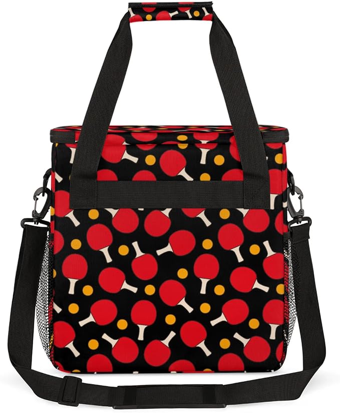 Table Tennis Pattern Coffee Maker Travel Bag, Table Tennis Pattern Large - Image 5