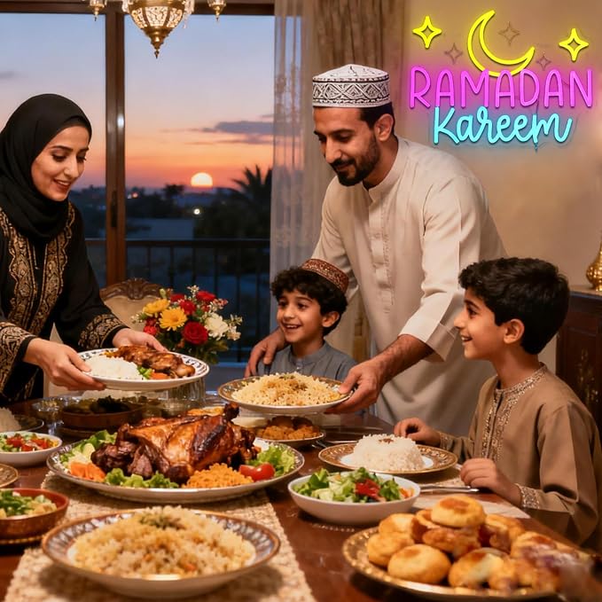 Ramadan Kareem Neon Sign for Wall Decor Dimmable Moon Stars Shape Led Sign for - Image 4