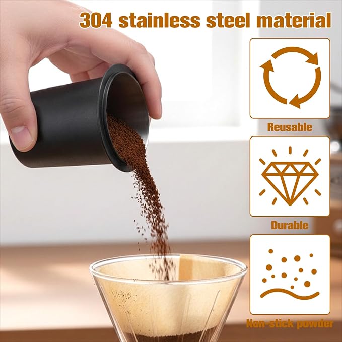58mm Stainless Steel Coffee Bean Dosing Cup Coffee Dosing Cup Coffees Grinder - Image 5