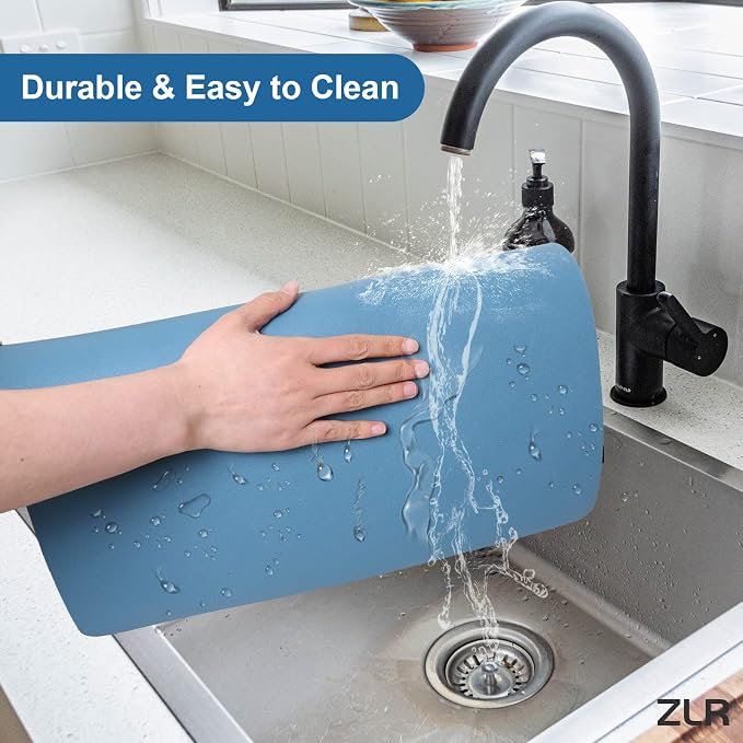 ZLR XXL Coffee Bar Mat for Barista Workstation, Absorbent Dish Drying Mat - Image 4