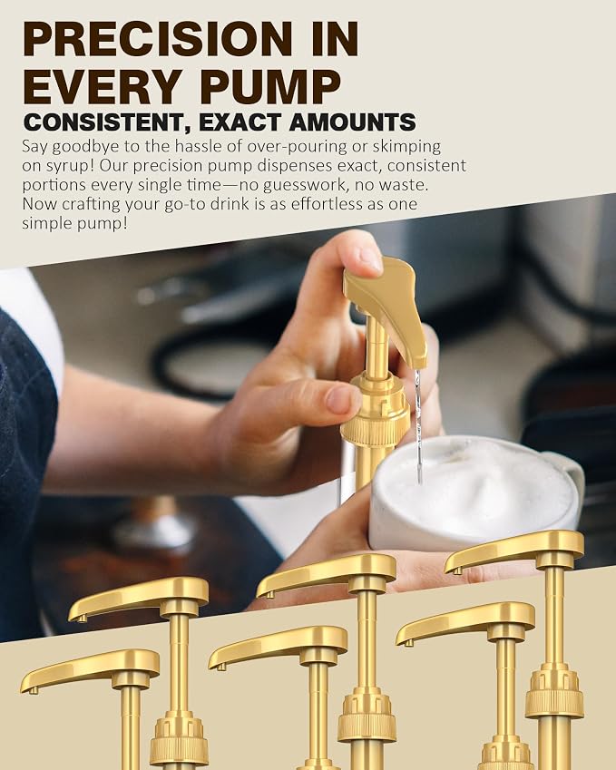 6 Pcs Coffee Syrup Pumps, Syrup Pump Dispenser - Image 2