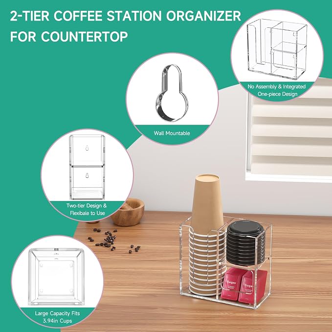 2-Tier Coffee Station Organizer - Image 4