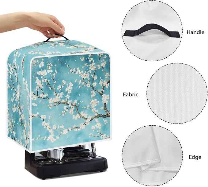 Cherry Blossom Coffee Maker Cover Dust Protection Coffee Machine Cover - Image 5