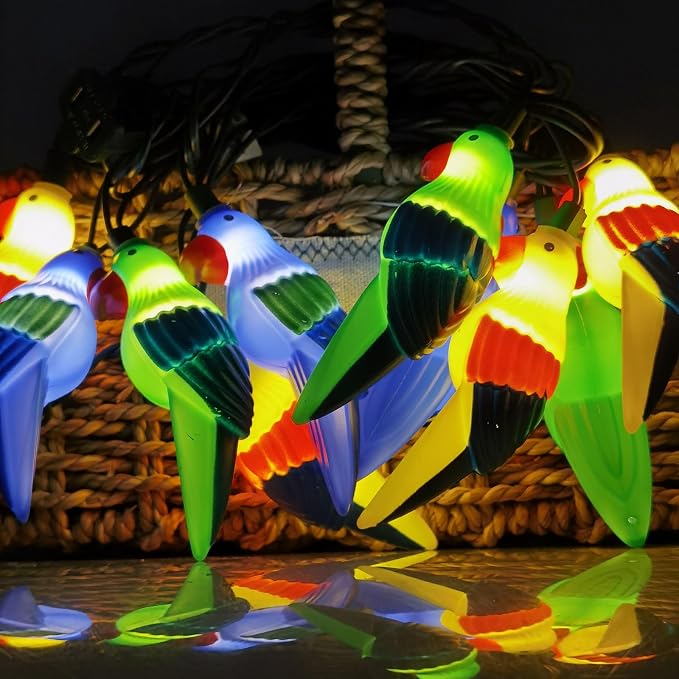 8.5Ft Parrot String Lights, Outdoor Tropical Themed LED String Lights - Image 3