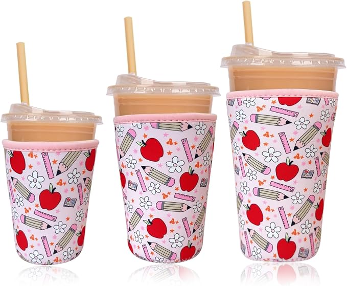 Reusable Insulated Neoprene Iced Coffee Cup Sleeve, Durable Drink Sleeve by Unknown