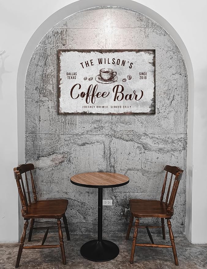 IPIC - Custom Canvas Coffee Bar Sign, Large Personalized Wall Art - Image 2