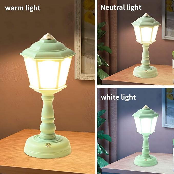 Mini Desk lamp Vintage, LED Desk Lamp Dimmable Table Lamp Reading Lamp - Image 3