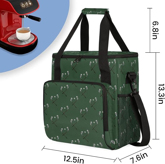 Golf Coffee Maker Travel Bag, Golf Large Carrying Storage Case Insulated - Image 2