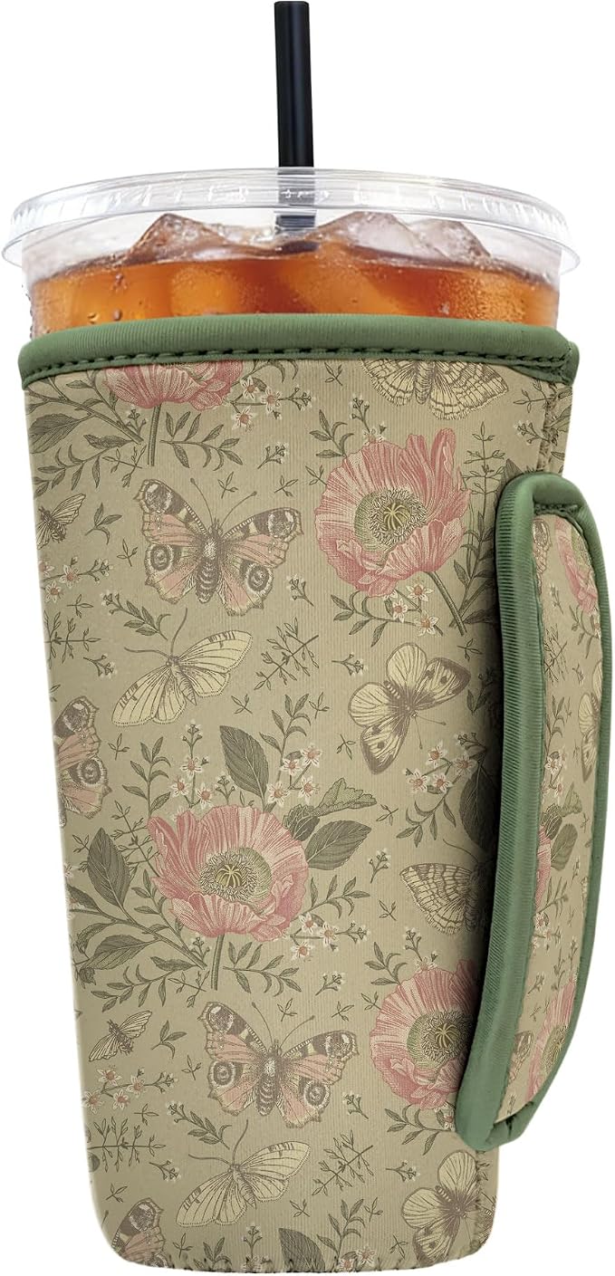 Reusable Insulated Neoprene Iced Coffee Sleeve by Cavllson