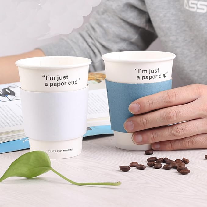 EchoDone 8 oz Disposable Coffee Cup Sleeves - Image 5