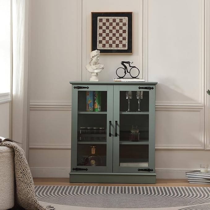 FOREST GRAVITY 31.5'' Small Display Buffet Cabinet - Image 10