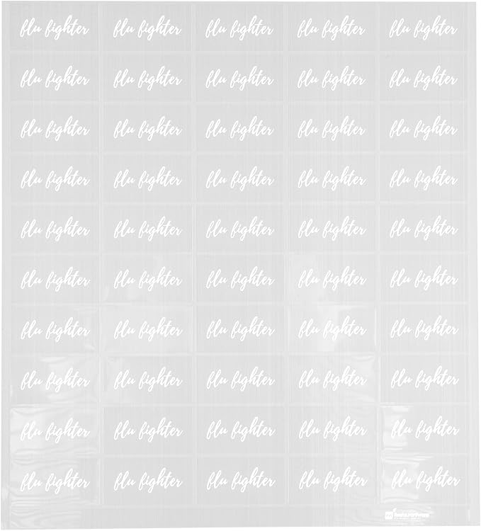 Restaurantware-1.9 x 1 Inch Flu Fighter Juice Bottle Labels, 100 Self-Adhesive by Restaurantware