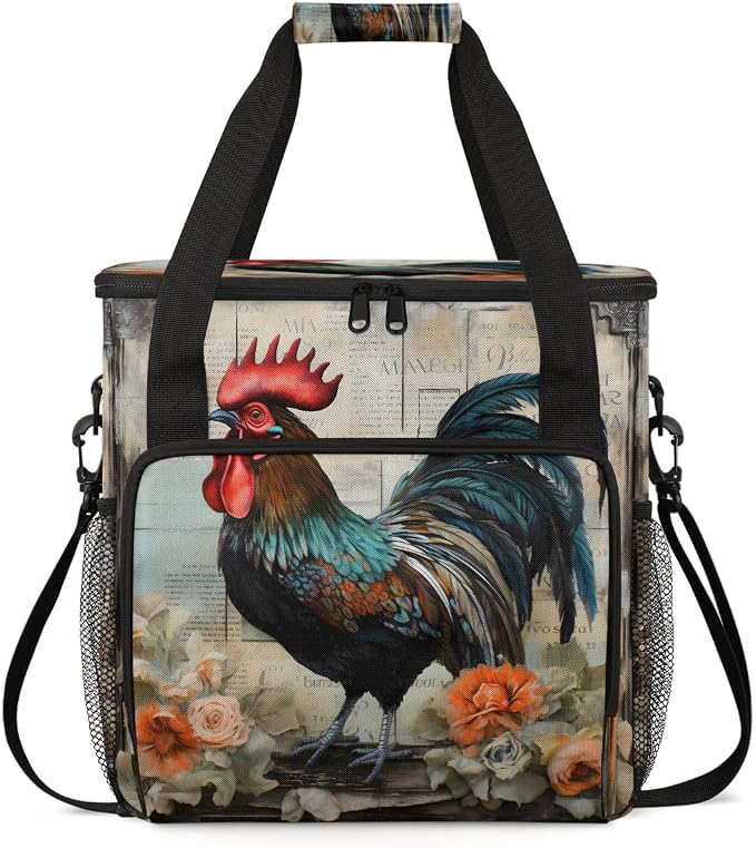 Rustic Chicken Rooster Coffee Machine Bag Compatible by BICUUZHI
