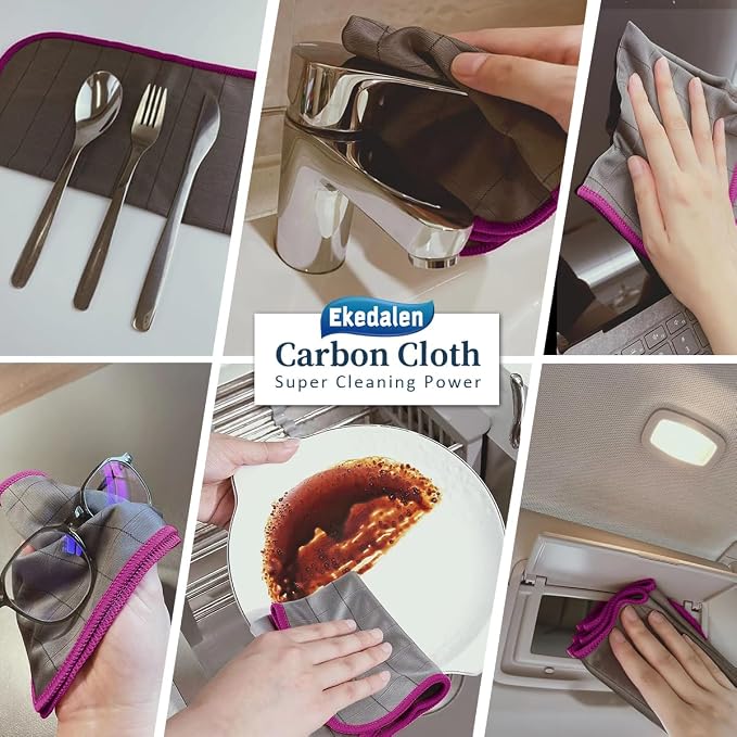 Microfiber Cleaning Cloth Lint Free Glass Cleaner Window Polishing Streak Free - Image 7