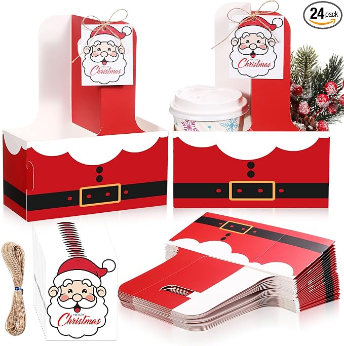 24 Sets Christmas Drink Carrier by Unknown