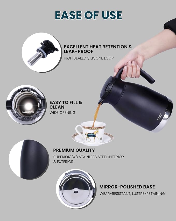 GiNT 51oz Thermal Coffee Carafe - Image 3