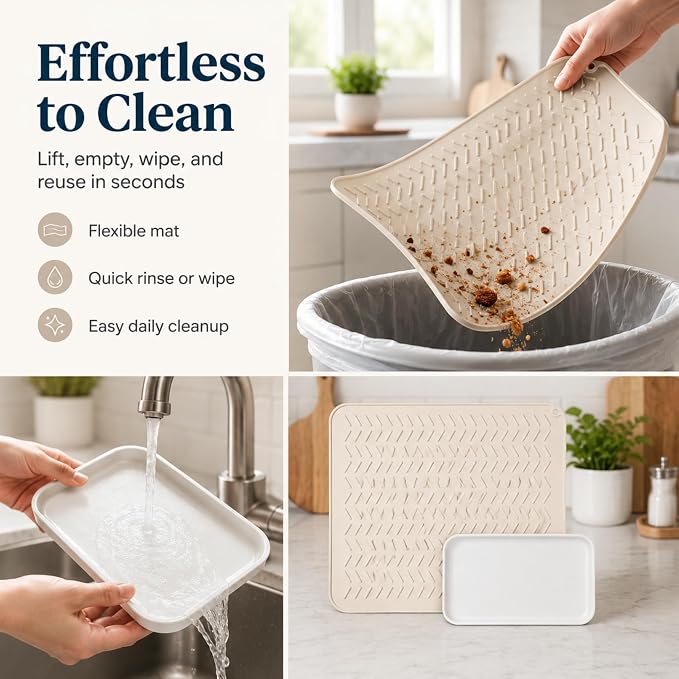 Toaster Tray for Under Toaster, 12x16 Silicone Mat - Image 6