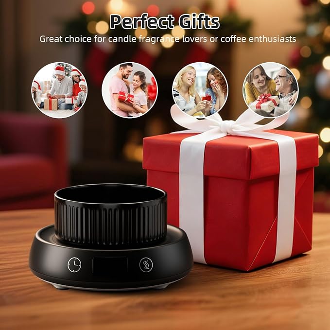 Mug Warmer for Desk, Electric Coffee Cup Warmer Candle Warmer 1-9H Delay Start - Image 8