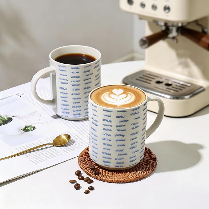 Coffee Mugs Set of 6, 17oz Ceramic Mugs - Image 7