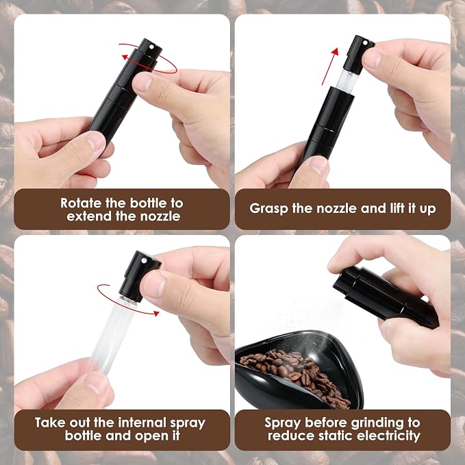 FE Coffee Bean Dosing Cup and 10ml Spray Bottle Set Ceramic Coffee Dosing Tray - Image 3