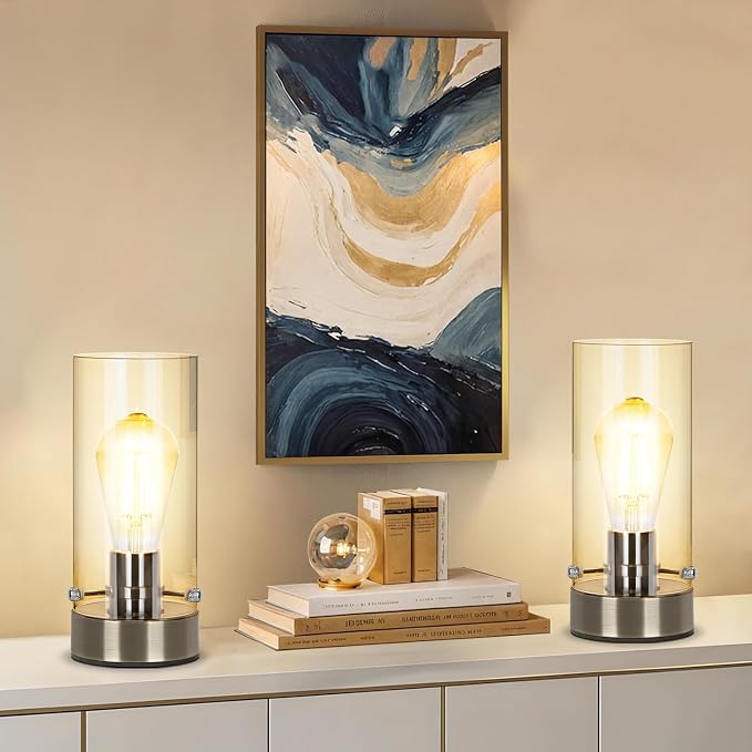 Bedside Nightstand Lampfor Bedroom Living Room, Modern Table Lamp Desk Lamp - Image 6
