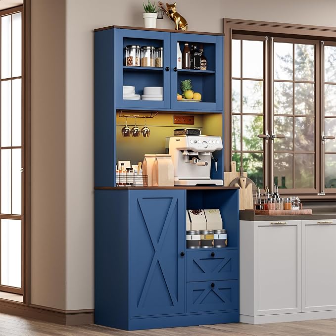 71‘’Kitchen Pantry Storage Cabinet by Frombepts