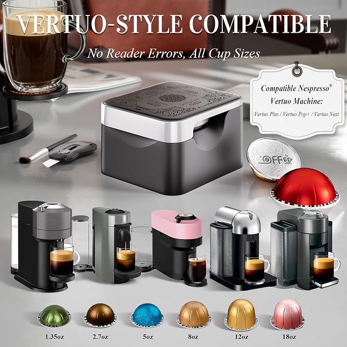 Reusable Vertuo Pods Kit for Nespresso Machine: Refill Old Coffee Pods for - Image 7
